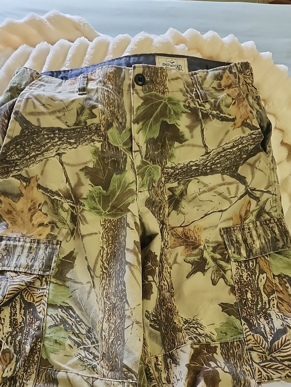 Realtree Style Camo Cargo Pants - Green Brown Tan